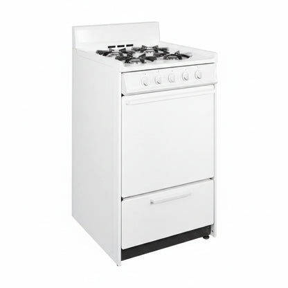 20 In. 2.5 Cu. Ft. Gas Range in White
