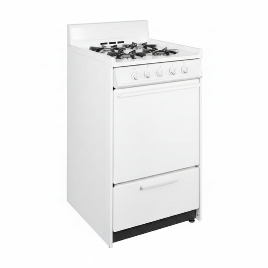 20 In. 2.5 Cu. Ft. Gas Range in White