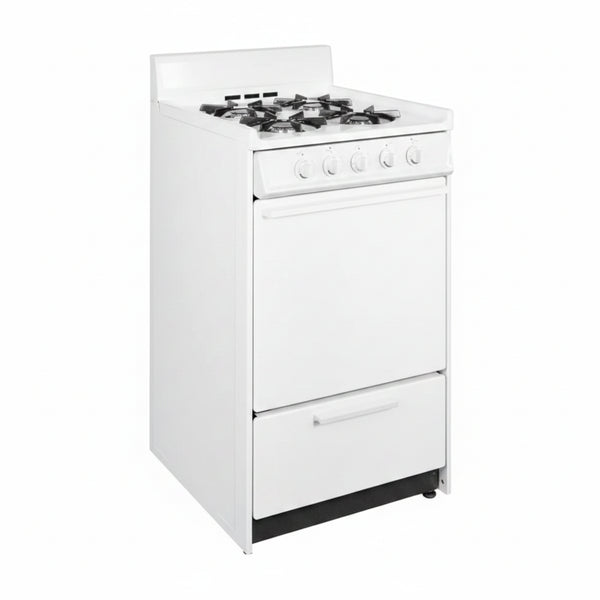 20 In. 2.5 Cu. Ft. Gas Range in White