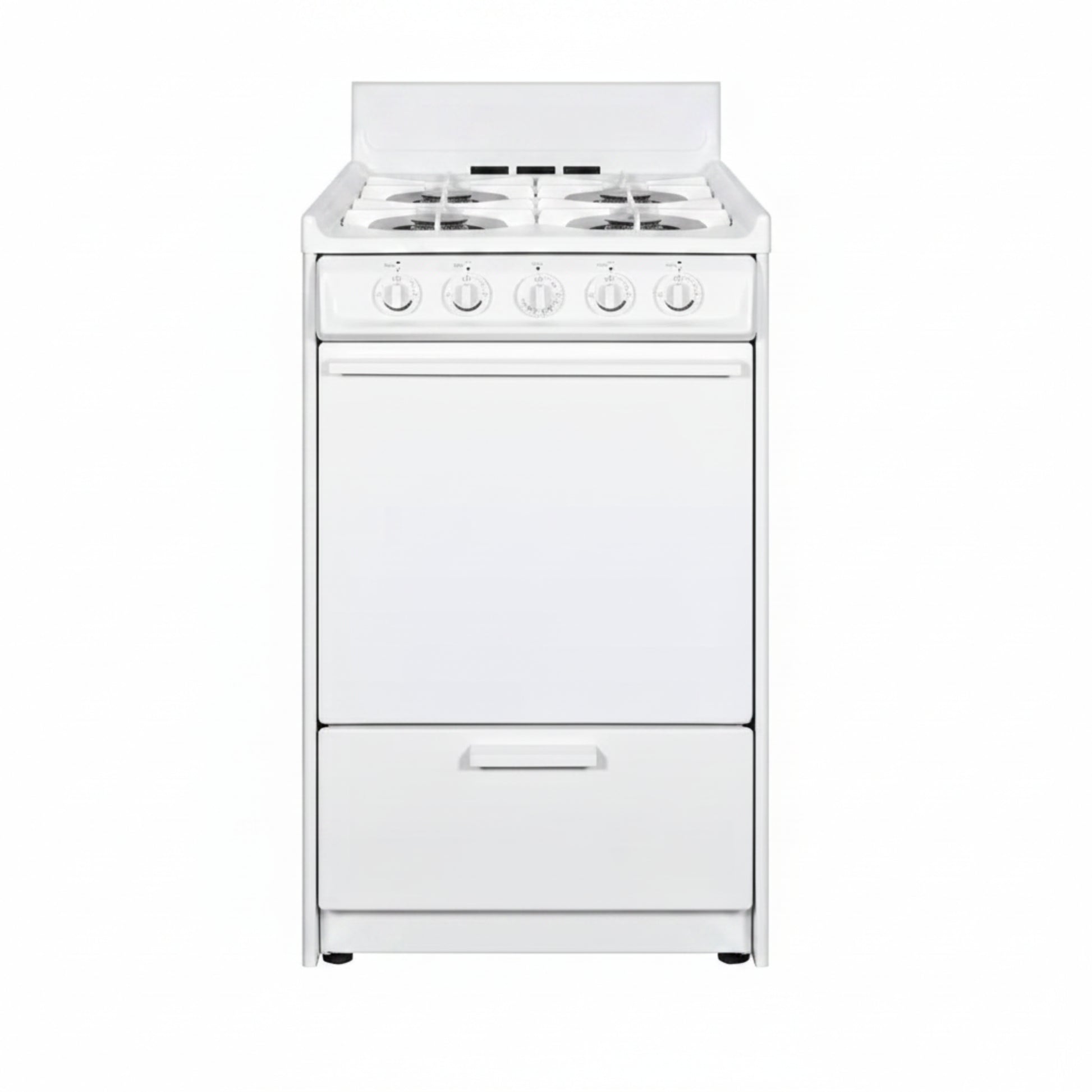 20 In. 2.5 Cu. Ft. Gas Range in White — product view 2
