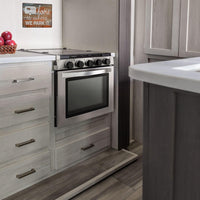 RV 3-Burner Gas Range, Silver, 1.8 Cu. Ft., No Range Hood