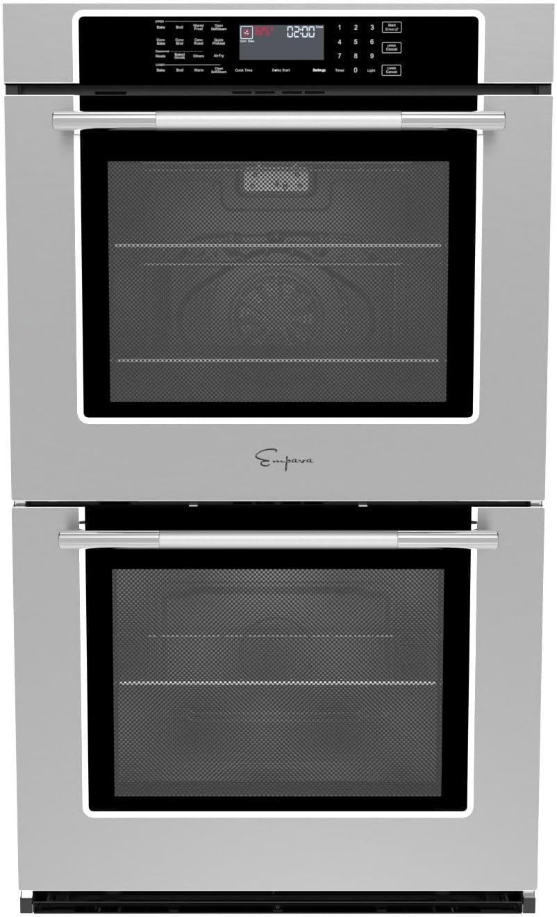Empava 30" 10.0 Cu Ft Double Electric Wall Oven with Air Fry, EMPV-30WO05