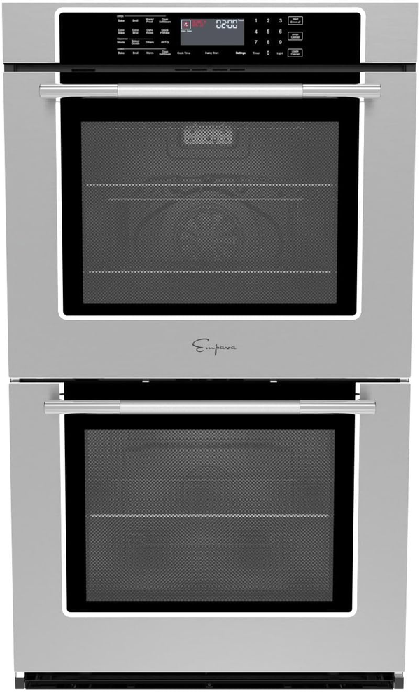 Empava 30" 10.0 Cu Ft Double Electric Wall Oven with Air Fry, EMPV-30WO05