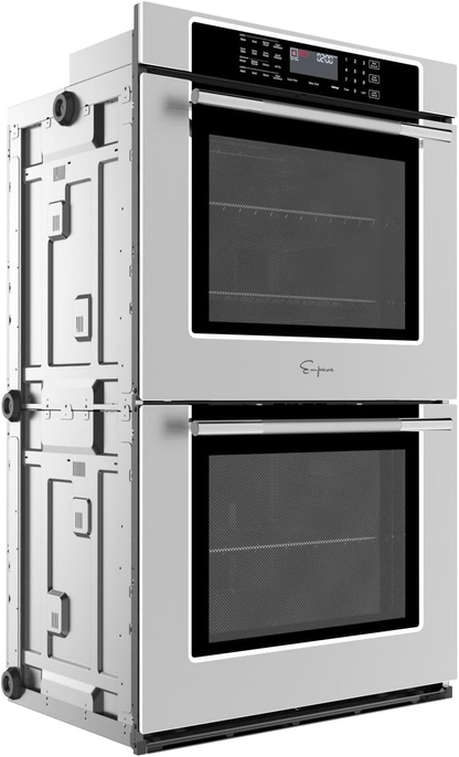 Empava 30" 10.0 Cu Ft Double Electric Wall Oven with Air Fry, EMPV-30WO05