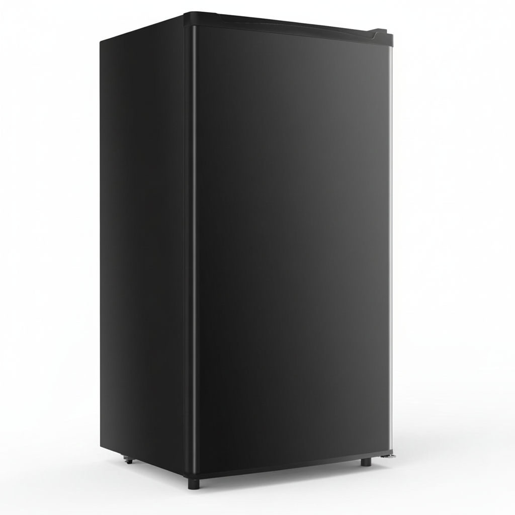3.2 Cu. Ft. Mini Fridge with Freezer, Single Door, Black