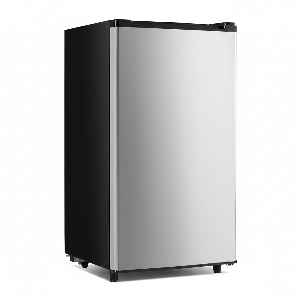 3.2 Cu. Ft. Mini Fridge with Freezer, Single Door, Silver
