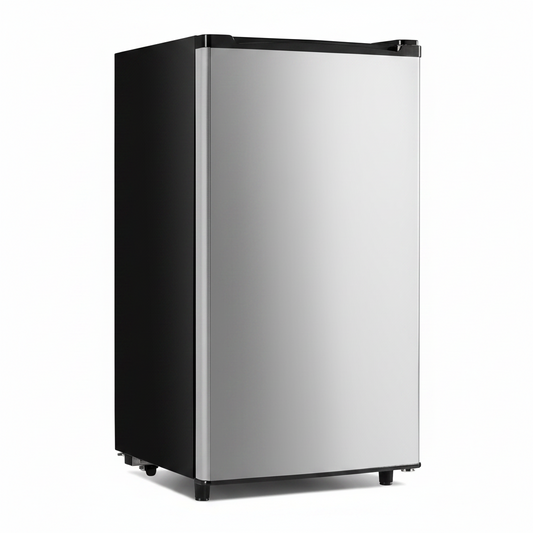 3.2 Cu. Ft. Mini Fridge with Freezer, Single Door, Silver
