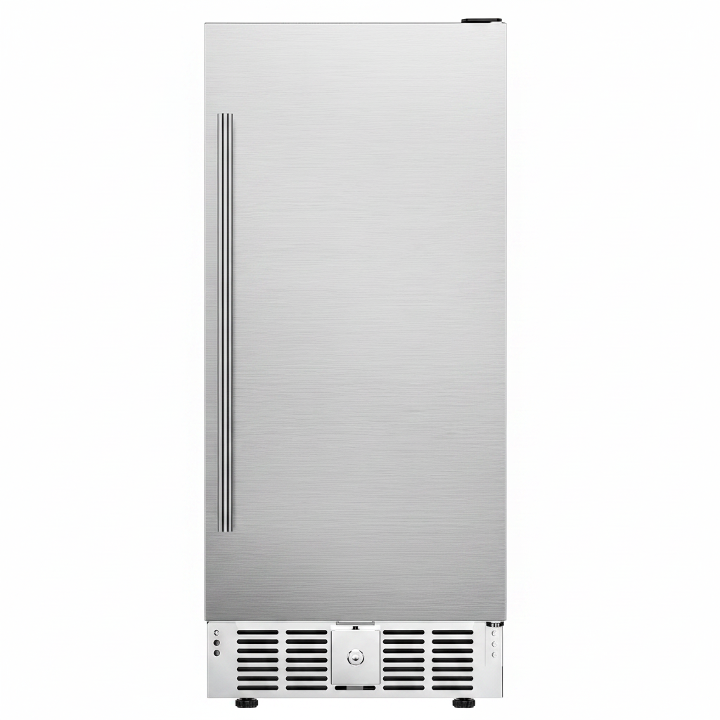 15" Under-Counter Beverage Refrigerator, 127-Can, Silver