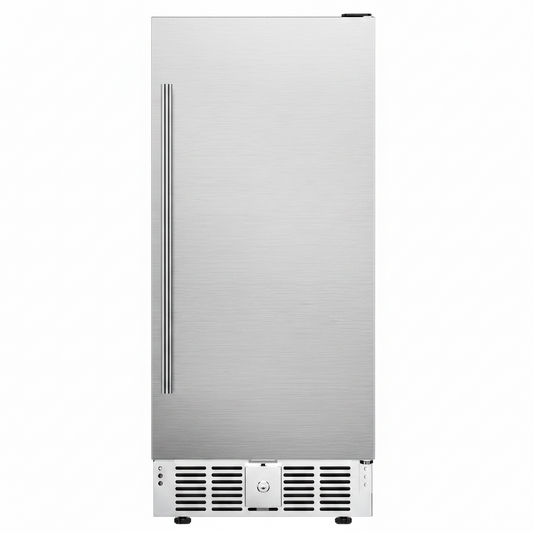 15" Under-Counter Beverage Refrigerator, 127-Can, Silver