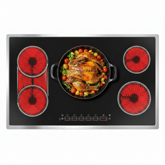 36" 5-Burner Electric Cooktop, Touch Control, 220–240V