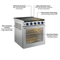 RV 3-Burner Gas Range, Silver, 1.8 Cu. Ft., No Range Hood — How It Works